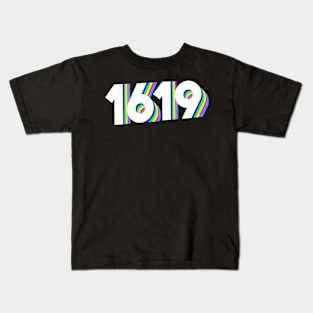 Black History Month 1619 African American Kids T-Shirt